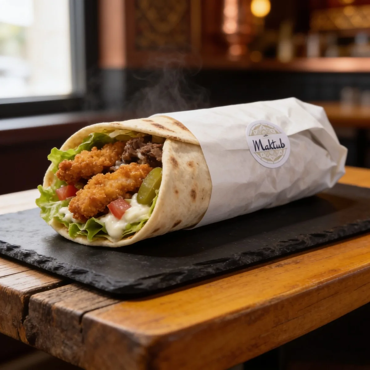 Shawarma de pollo crispy