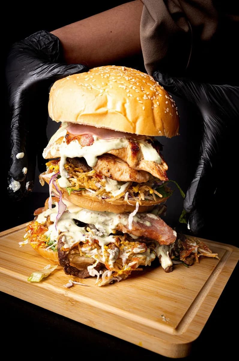 Hamburguesa 4x4 (Doble Piso)